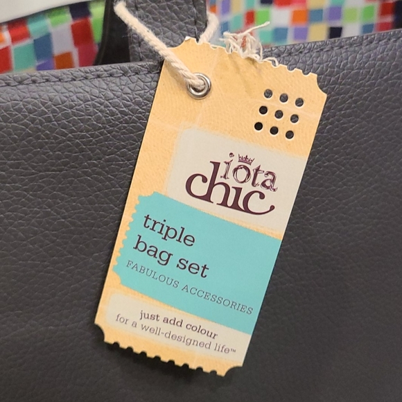 Brand New Iota Chic diaper bag triple bag set - Picture 5 of 8